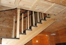 Лестницы из массива с перилами (28 фото) - №24
