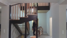 Лестница комбинированная, сосна-бук (14 фото) - №35