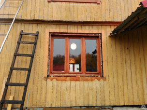 Обычные деревянные окна из сосны