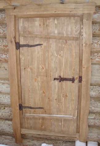 Дверь из массива сосны для бани, модель 23